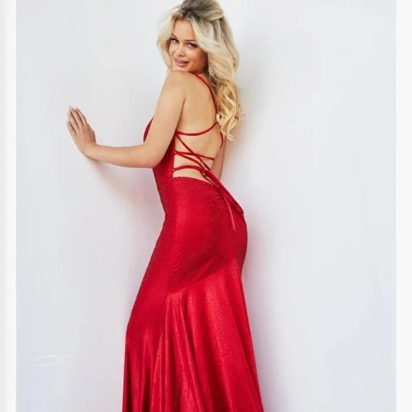 open lace back dress Jovani Prom 22855 Dress
